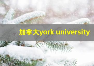 加拿大york university